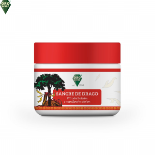 Balzám Dračia Krv s bambuckým maslom a mandľovým olejom (Sangre de Drago s mandľovým olejem a bambuckým maslom - hojivý prírodný balzám - 50 ml)