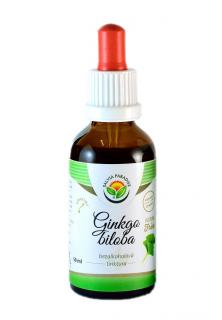 Ginko Biloba tinktura 50ml (depresie, alzheimer, mŕtvica, parkinson, skleróza, antioxidant, pamäť )