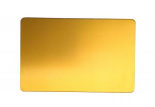 Platnička Tesla 8,5 x 5,5 cm zlatožltá (Harmonizér platnička Swiss Tesla)