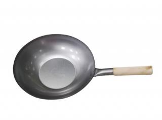 Pánev wok ocelová 35 cm ploché dno
