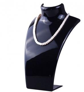 Dekolt na šperky výška 21cm čierny akryl ELEMENTRIX (DKC)