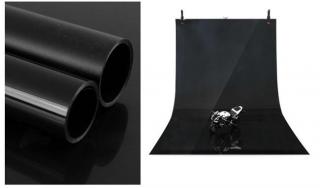 Fotopozadí černé PVC 120x200 lesklé matné (PVB1220)
