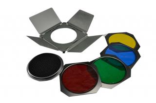 Klapky s farebnými filtrami a voštinou 21cm (KV21)