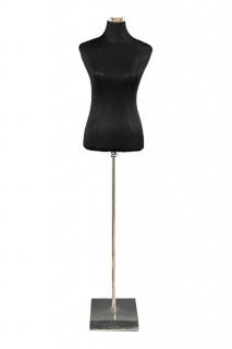 Krajčírska dámska figurína čierna (FT5B )