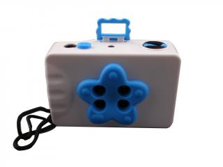 Lomo fotoaparát 4x bielo modrý (LM4b)