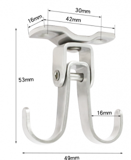 Stropní hák dvojitý otočný 360 stupňů (HKS3)