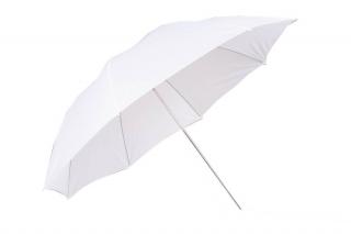 Štúdiový difúzny dáždnik, fotografický dáždnik 110cm biely (D110B)