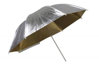 Štúdiový fotografický dáždnik 110cm obojstranný (D110ZZ)