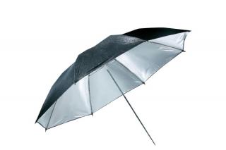 Štúdiový fotografický dáždnik 110cm strieborný (D110S)