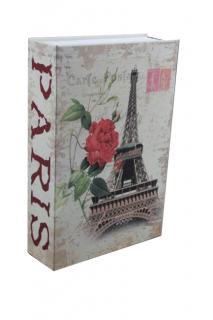 Trezor, pokladnička, kniha Paříž 265x200x65mm (K-FRL)