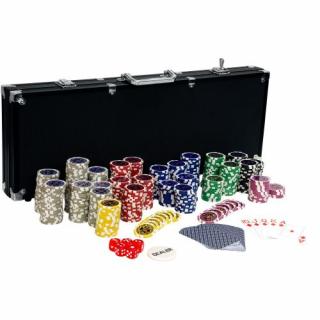 Pokerový set, 500 žetónov Ultimate black