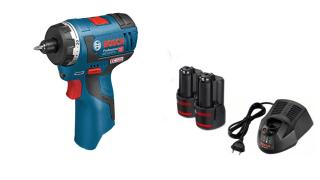 Akumulátorový skrutkovač Bosch GSR 12V-20 HX, 2x 2Ah bateria 06019D4111