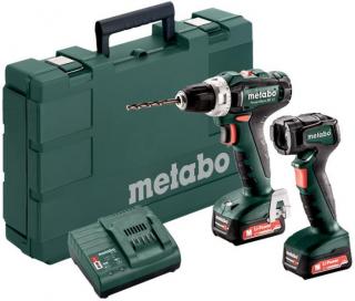 Metabo Set PowerMaxx BS 12 aku vŕtačka + svietidlo 12V 601036900