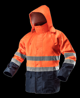 Pracovná reflexná bunda NEO VISIBILITY oranžová (Pracovná bunda NEO s vysokou viditeľnosťou)