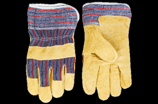 Pracovné rukavice TOPEX veľ. 10 (Pracovné rukavice zo žltej hovädzej usne + textil)