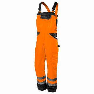 Reflexné montérky NEO VISIBILITY oranžová (Zateplené pracovné nohavice NEO s vysokou viditeľnosťou)