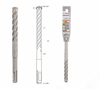 Vrták do kladív SDS-plus-5       12 x 100 x 160 mm (Priemer (D) mm12.0 Pracovná dĺžka (L1) mm100.0 Celková dĺžka (L2) mm160.0)