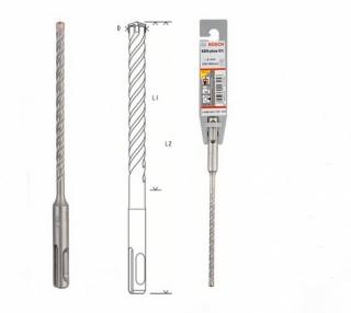 Vrták do kladív SDS-plus-5       5 x 100 x 160 mm (Priemer (D) mm5.0 Pracovná dĺžka (L1) mm100.0 Celková dĺžka (L2) mm160.0)