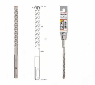 Vrták do kladív SDS-plus-5       8 x 100 x 160 mm (Priemer (D) mm8.0 Pracovná dĺžka (L1) mm100.0 Celková dĺžka (L2) mm160.0)