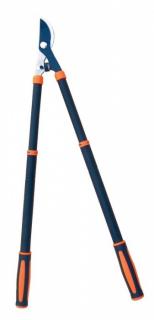 Záhradné teleskopické nožnice 018LGG   (Pákové dvojčepeľové nožnice na kríky - teleskopické rukoväte. Dĺžka 63 - 95 cm.)