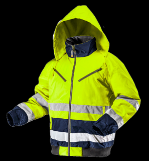 Zateplená reflexná pracovná bunda NEO VISIBILITY žltá (Zateplená pracovná bunda NEO s vysokou viditeľnosťou)