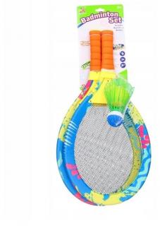 Badmintonová sada rakety košíky pre detí