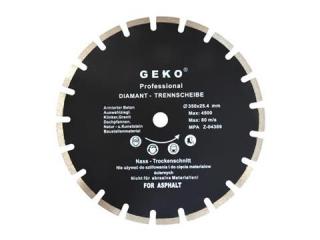 GEKO G00279 Diamantový kotúč na asfalt betón segmentový 350x25,4mm PROFI