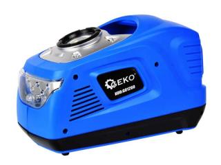 GEKO G01260 Mini kompresor 100W LED 12V 230V pumpa na hustenie / pumpovanie pneumatik hustilka