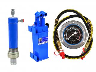 GEKO G02003 Súprava pre hydraulický dielenský lis 20t pumpa valec manometer
