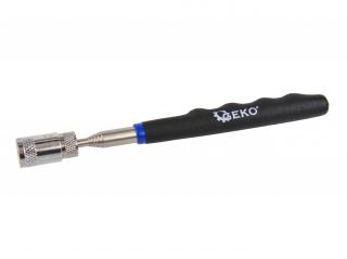 GEKO G03211 Teleskopický chytač skrutiek magnetická ruka elastická 800mm LED lapač uchopovačka