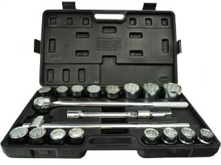 GEKO G10111 Sada nástrčných kľúčov 21ks 3/4  12-hranné 19-50mm