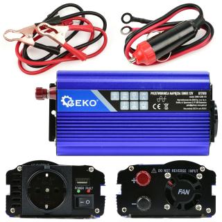 GEKO G17010 Menič napätia pre autá, člny 12V 230V 300W/600W