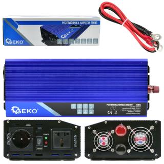 GEKO G17016 Menič napätia pre autá, člny 12V 230V 2000W/4000W