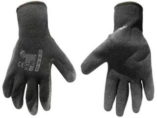 GEKO G73573 Ochranné pracovné rukavice hrubé veľ. 10 čierne 12 pár