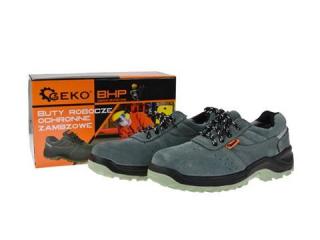 Geko G90529 Ochranné topánky pracovné veľkosť 39-47 obuv Semišové poltopánky