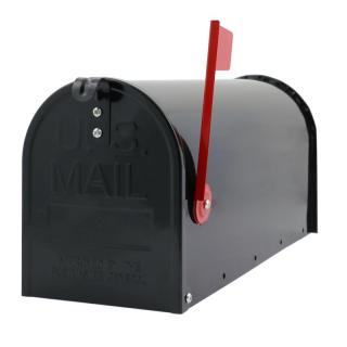 IRMA MK424 Poštová schránka na listy noviny čierna hliníková (Americká)