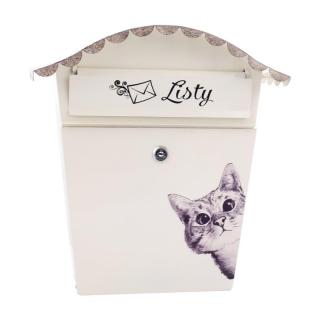 IRMA SKM11 Ručne maľovaná poštová schránka mačka