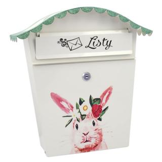 IRMA SKM13 Ručne maľovaná poštová schránka králik
