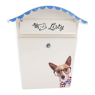 IRMA SKM5 Ručne maľovaná poštová schránka pes