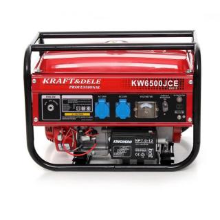 Kraft&Dele KD115 2500W ELEKTROCENTRÁLA GENERÁTOR PRÚDU 6,5 HP 12 / 230V