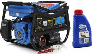 KRAFT&DELE KD143 ELEKTROCENTRÁLA GENERÁTOR ELEKTRICKÉHO PRÚDU 7HP 3000W 230V / 12V + olej 0,6L ZADARMO