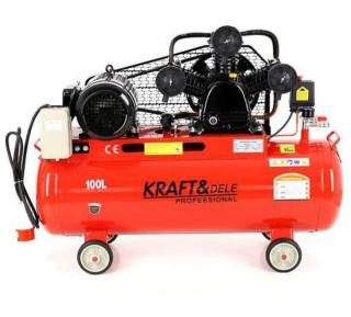 Kraft&Dele KD1477 100l 4,1KW Kompresor olejový 590l/min 3 PIESTY 400V trojvalcový