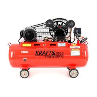 Kraft&Dele KD407 Olejový kompresor 200l 4,3kW 2 piesty 380V