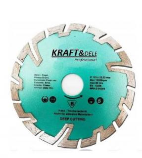 KRAFT&DELE KD928 Diamantový kotúč segmentový 125x10x22,23mm