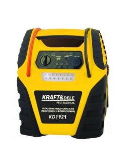 KraftDele KD1921 Nabíjačka autobatérií z kompresorom 5v1 12V (Multifunkčné zariadenie)