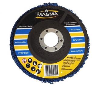 MAGMA Brúsny kotúč na brúsku 125x22,2mm na brúsenie dreva kovu, modrá