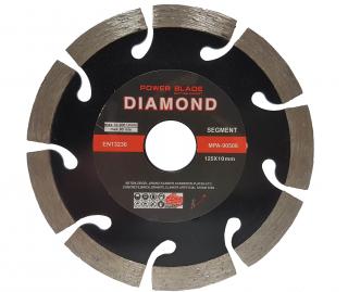 Mar-pol M08525 10x DIAMANTOVÝ KOTÚČ SEGMENT na betón a dlažbu 125mm 22,2x10mm Power-alt 10kusu