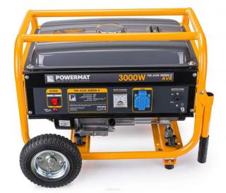 POWERMAT PM-AGR-3000M-K ELEKTROCENTRÁLA GENERÁTOR PRÚDU 15HP 230 V / 50 Hz 3000W