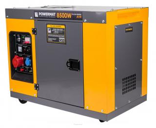 POWERMAT PM-AGR-8500MD DIESELOVÝ GENERÁTOR / ELEKTROCENTRALA 6,5KW 13HP 230V 400V ATS