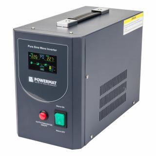 POWERMAT PM-UPS-1000MP Záložný zdroj s LCD displejom pre PC, servery, ochrana 800VA / 640W